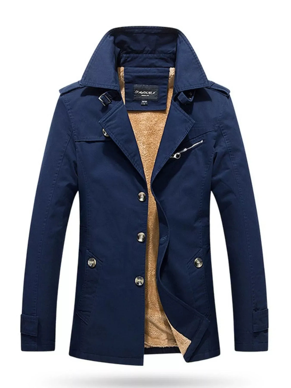 Men's Button-Front Cotton Coat — photo 5
