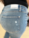 Judy Blue Sloane Mid-Rise Destroyed Hem Distressed Jeans — product view 13