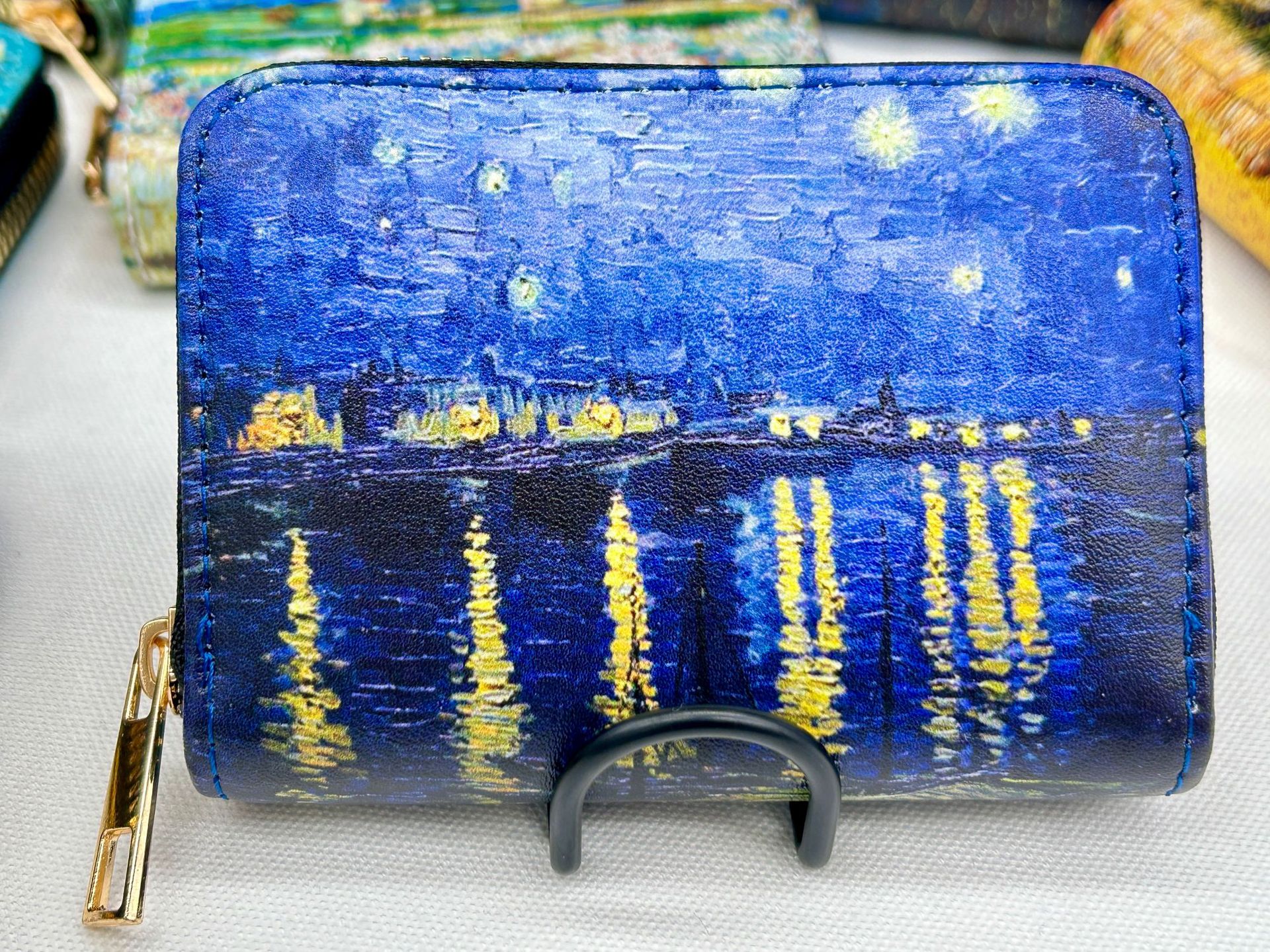 Van Gogh Art Cardholder Wallet | Anti-Magnetic Multi-Card Holder | Foldable PU Leather Card Case