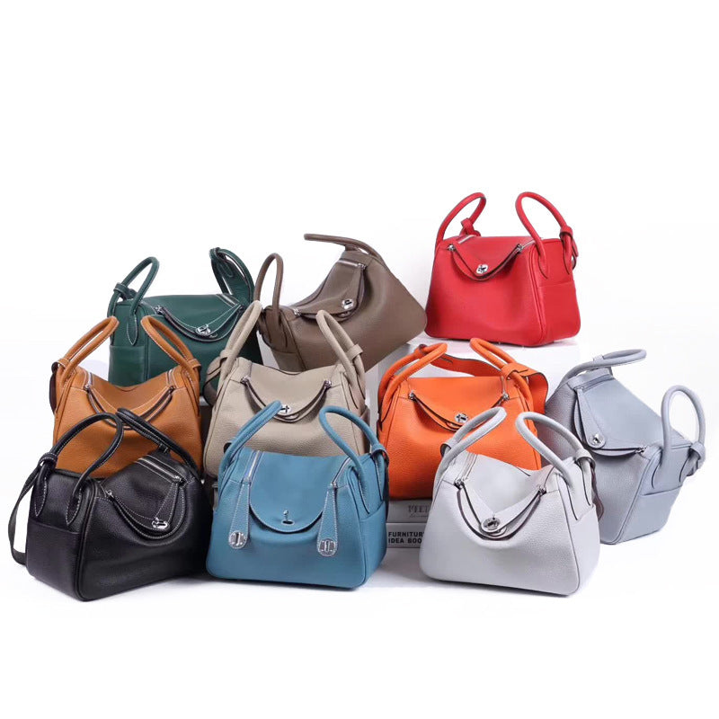 Genuine Leather Crossbody Shoulder Bag for Women – Multi-Color, 3 Sizes