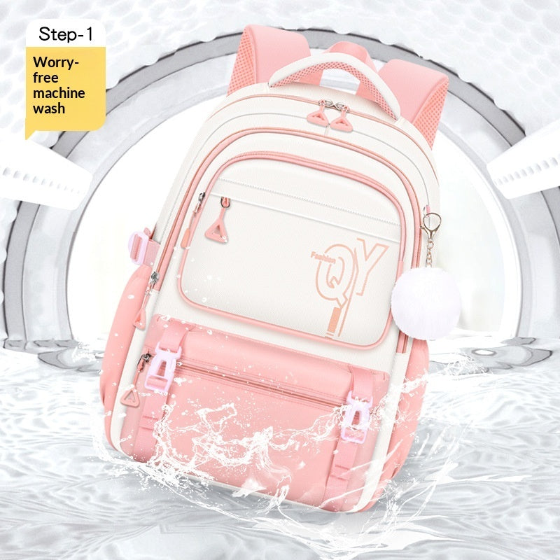Girls 3-Piece School Backpack Set with Pencil Case & Lunch Bag | Cute Kids Bookbag | Oxford Cloth | Waterproof