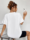 Fall for Jesus oversized graphic tee in Cloud Blue