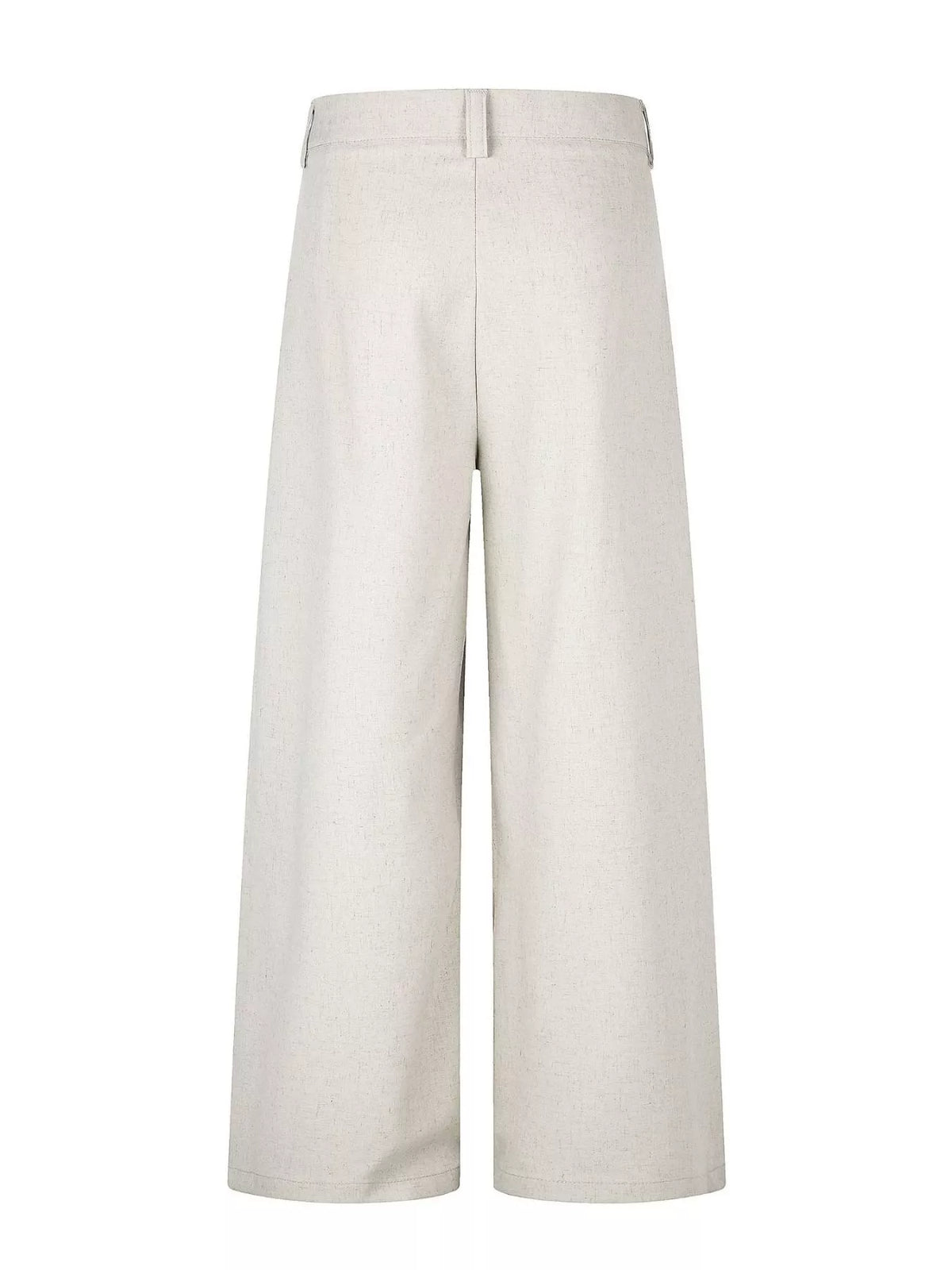 Men's Pleated Wide-Leg Casual Pants