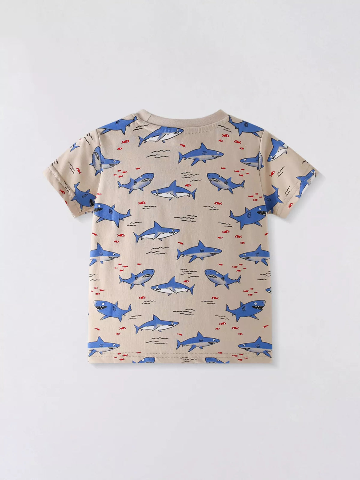 Children’s Shark Print Cotton Tee