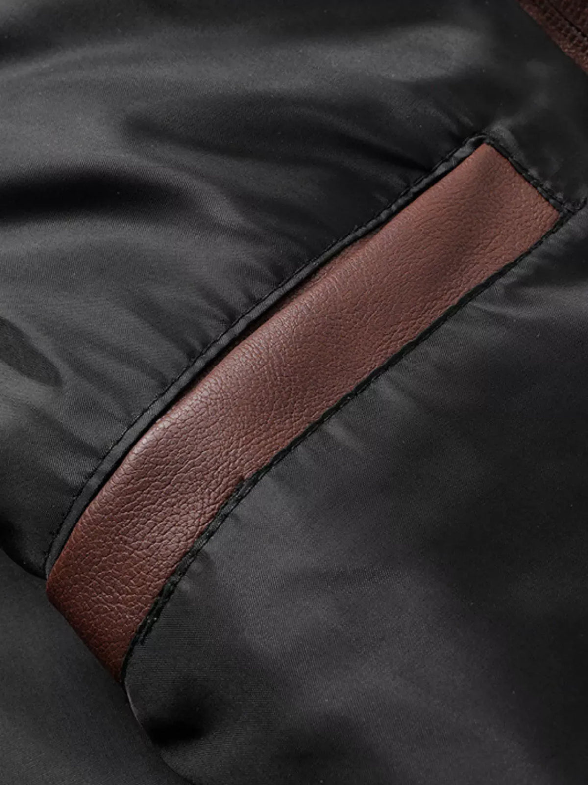 Men's Hooded Faux Leather Biker Jacket — photo 7