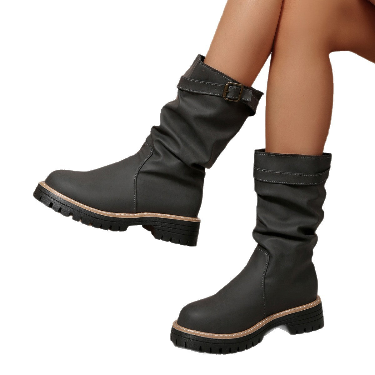 Women's Over-the-Knee Boots | Fleece-Lined Thermal High Boots for Fall & Winter | Korean Style