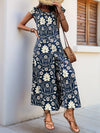 Solene Printed Crewneck Cap Sleeve Wide-Leg Jumpsuit — product view 7