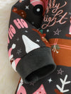 Bluebird Lane Christmas Print Long-Sleeve One-Piece Bodysuit — product view 3