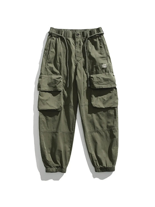 Another view: Men's Full Size Multiple Pockets Pants Set Plus