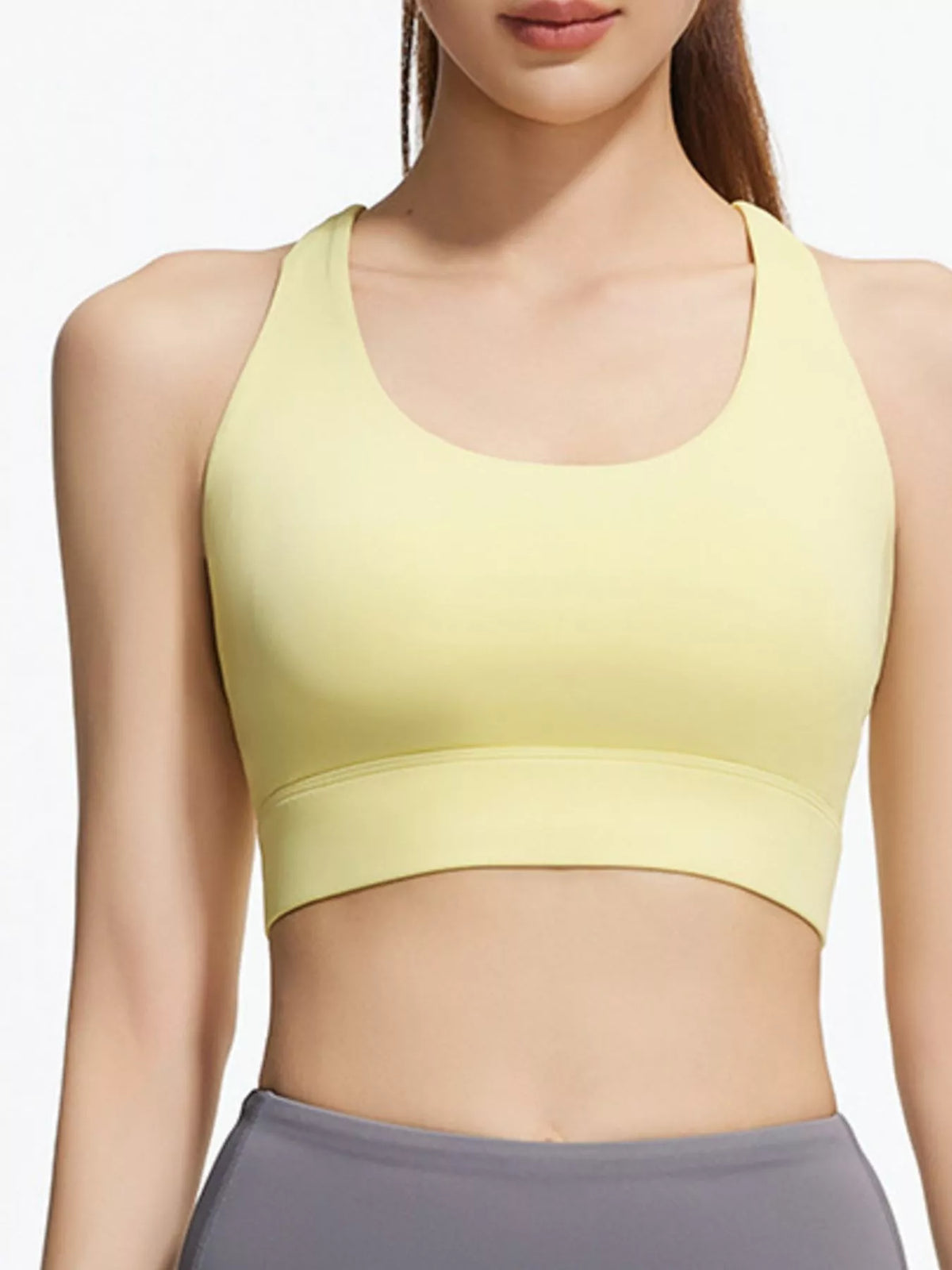 Seamless Scoop-Neck Sports Bra