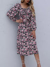 Talia Floral Print Long-Sleeve Midi Dress — product view 4