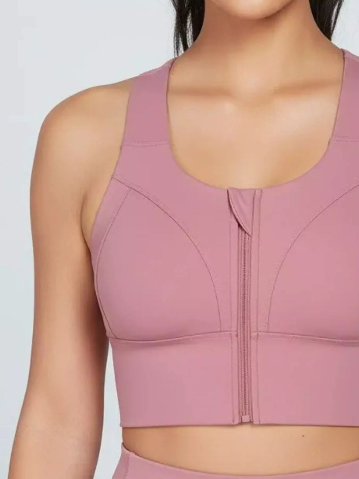 Plus Size Front-Zip Active Tank