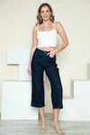 Judy Blue Sawyer Side Seam Braid Detail Crop Wide-Leg Jeans — product view 9