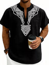 Nomad Embroidered Notch-Neck Shirt — color or detail view 2