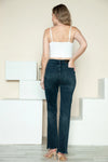 Judy Blue Sloane Button Fly Distressed-Hem Straight Jeans — product view 10