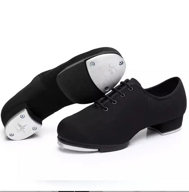 Unisex Tap Dance Shoes - Oxford Fabric with Soft Rubber Soles for Adults & Kids