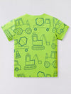 Poppy Lane Vehicle Print Crewneck Short-Sleeve T-Shirt — product view 2