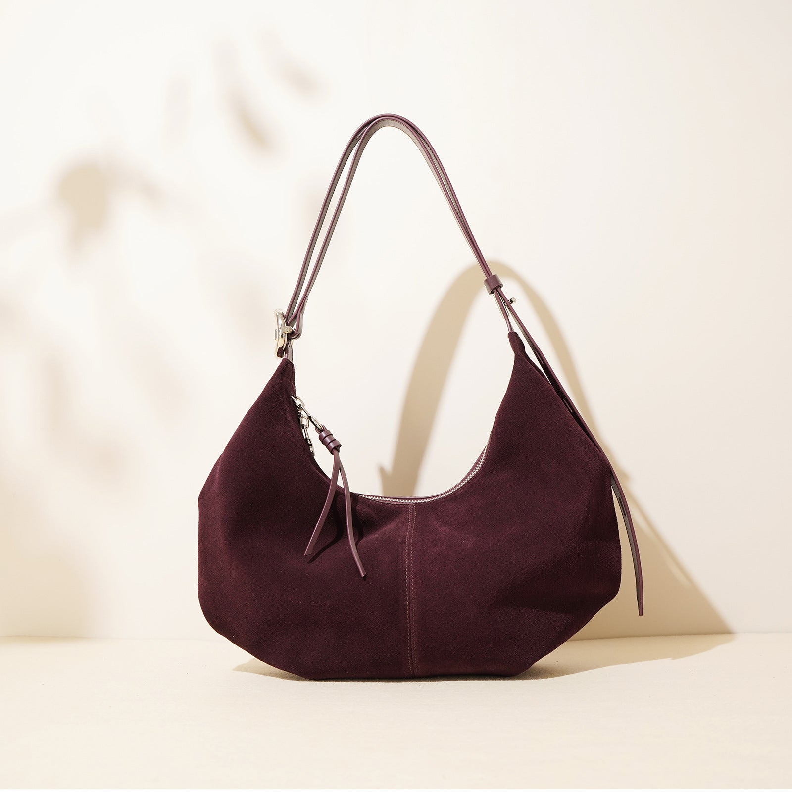 Women's High-Capacity Crossbody Bag – Matte Cowhide Leather Shoulder Bag