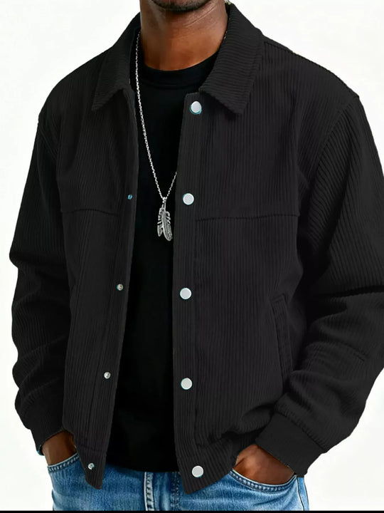 Another view: Men's Vintage Corduroy Button-Front Jacket