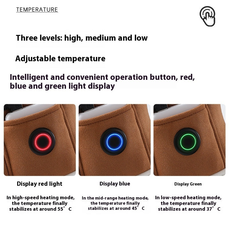 Rechargeable Electric Heated Slippers - USB Foot Warmer Shoes for Winter Home Use