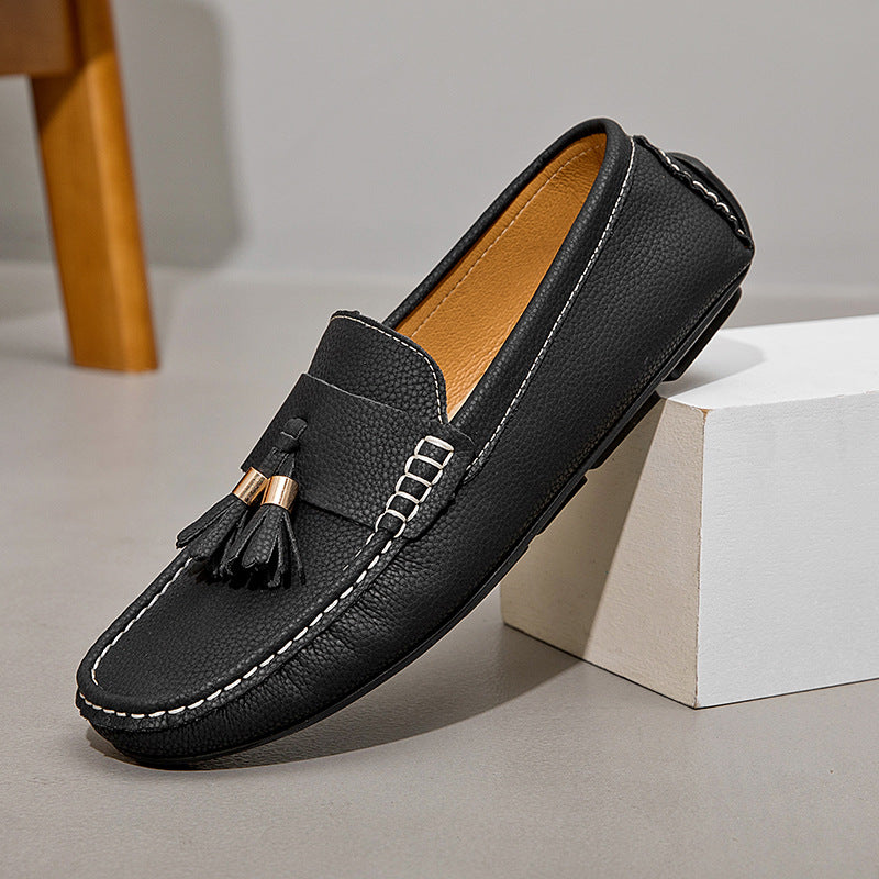 Men's Versatile Slip-On Casual Loafer Shoes | Breathable Suede Leather Comfort Flats