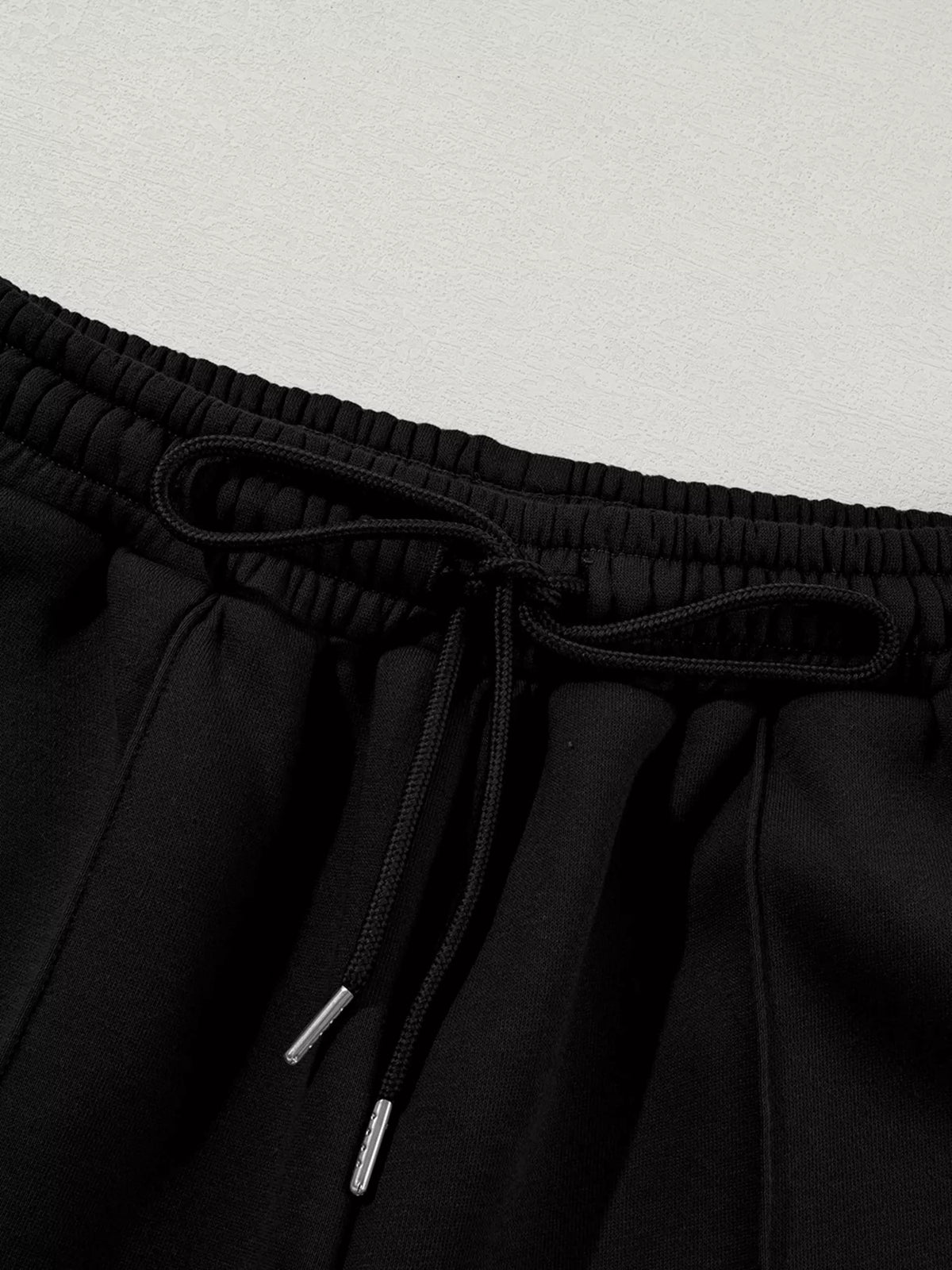 Drop Shoulder Zip-Up Jacket & Drawstring Pants Active Set