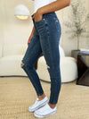 Judy Blue Parker Mid Waist Distressed Slim Jeans — product view 4