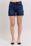 Judy Blue Camden High-Rise Back Flap Pocket Denim Shorts — product view 1