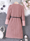 Poppy Lane Ribbed Knit Long-Sleeve Dress — product view 10