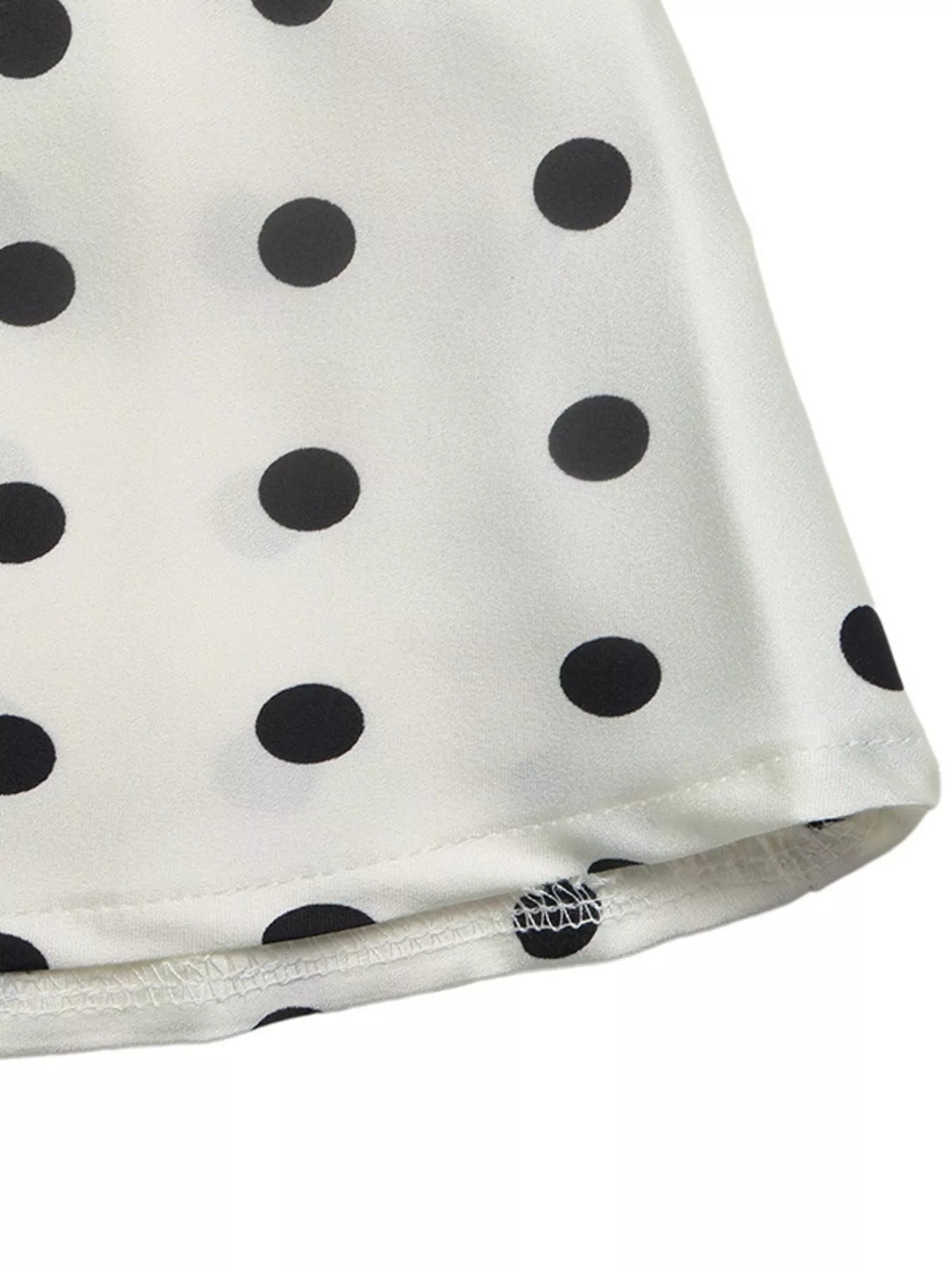 Polka-Dot Midi Skirt