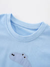 Poppy Lane Dinosaur Applique Short-Sleeve T-Shirt — product view 3