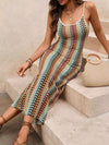 Thea Striped Scoop Neck Bodycon Midi Dress — product view 3