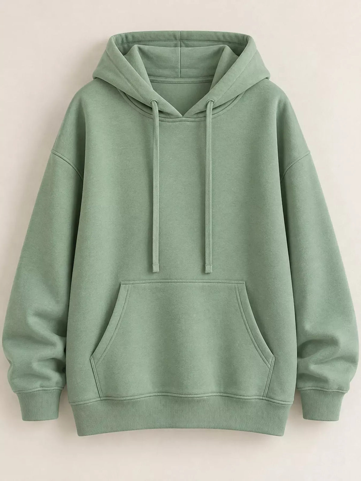 Relaxed Drop-Shoulder Drawstring Hoodie — photo 8