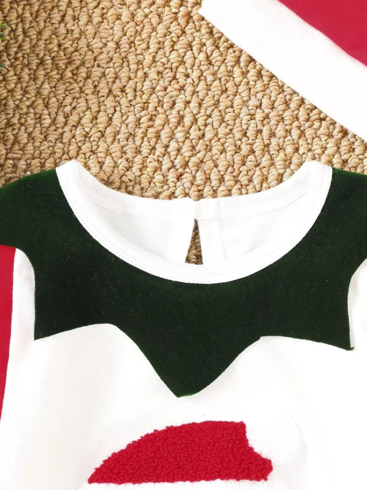 Adventure Club 2-Piece Christmas-Themed Set with One-Piece and Santa Claus Hat