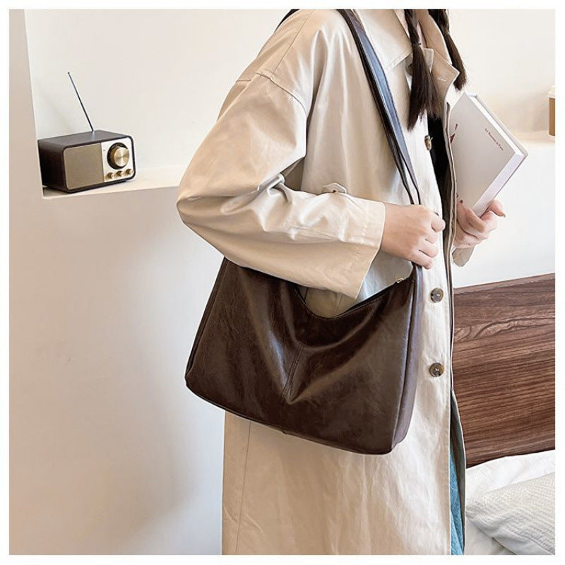 Retro Luxury Corduroy Commuter Bag for Women – Cyberpunk Style Shoulder Bag