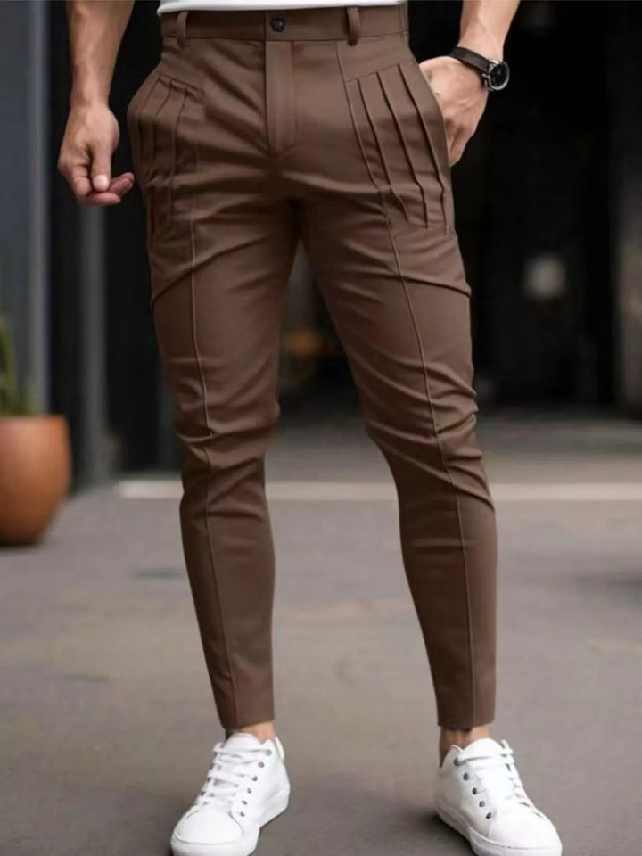 Sterling Pleated Tapered Trousers for men