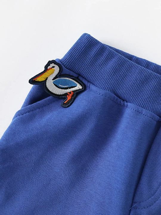 Another view: Kids' Pelican-Embroidered Shorts — Indigo