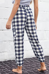 Aurelia Plaid Elastic High-Rise Cargo Pants — product view 2