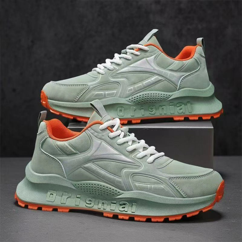 Men's Retro Mesh Sneakers - Breathable Casual Shoes with Non-Slip Sole