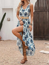 Dahlia Printed Slit Sleeveless Maxi Dress — product view 5