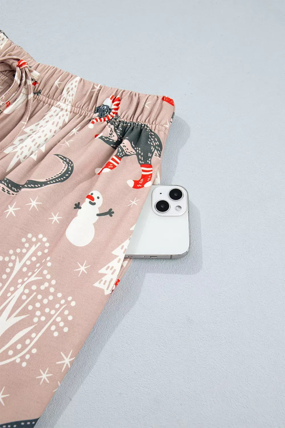 Women's Abstract-Print Button-Up Two-Piece Lounge Set — photo 10