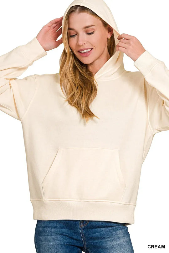 Another view: Fleece Kangaroo Pocket Hoodie