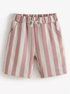 Sunny Days Striped Elastic Waist Shorts — product view 2
