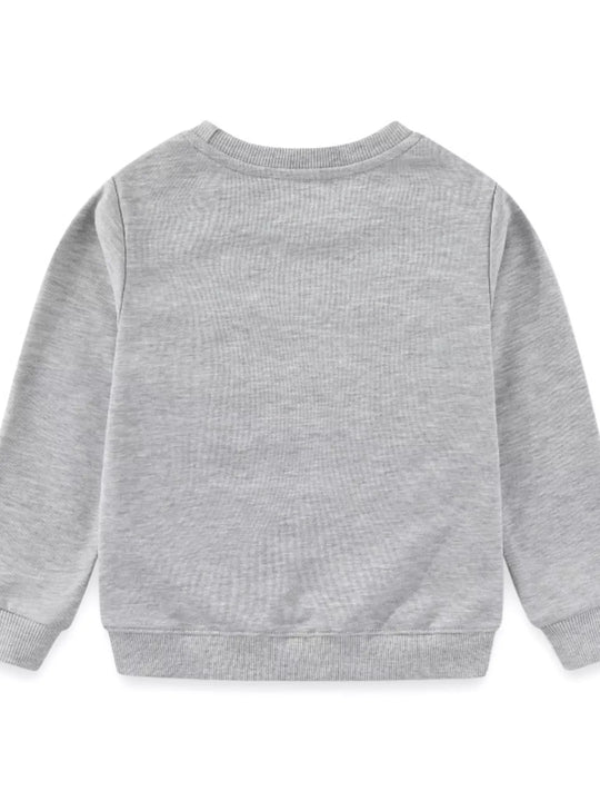 Another view: Kids' Woodland Friends Embroidered Sweatshirt – Gray