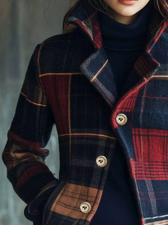 Another view: Plaid Button Up Blazer