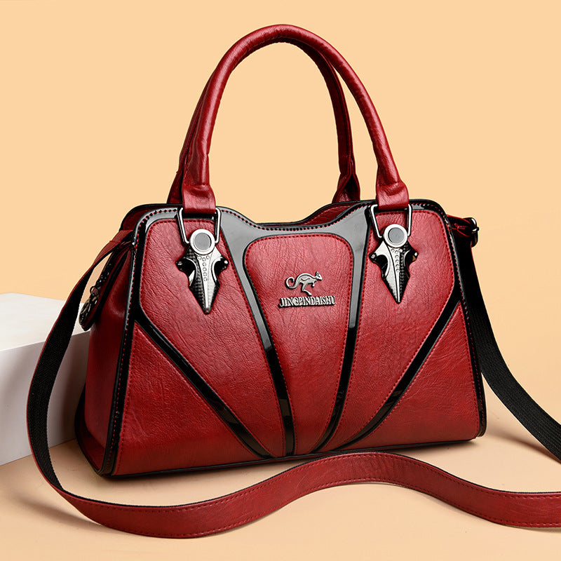 Women's Retro Shoulder Handbag | European & American Style PU Leather Bag