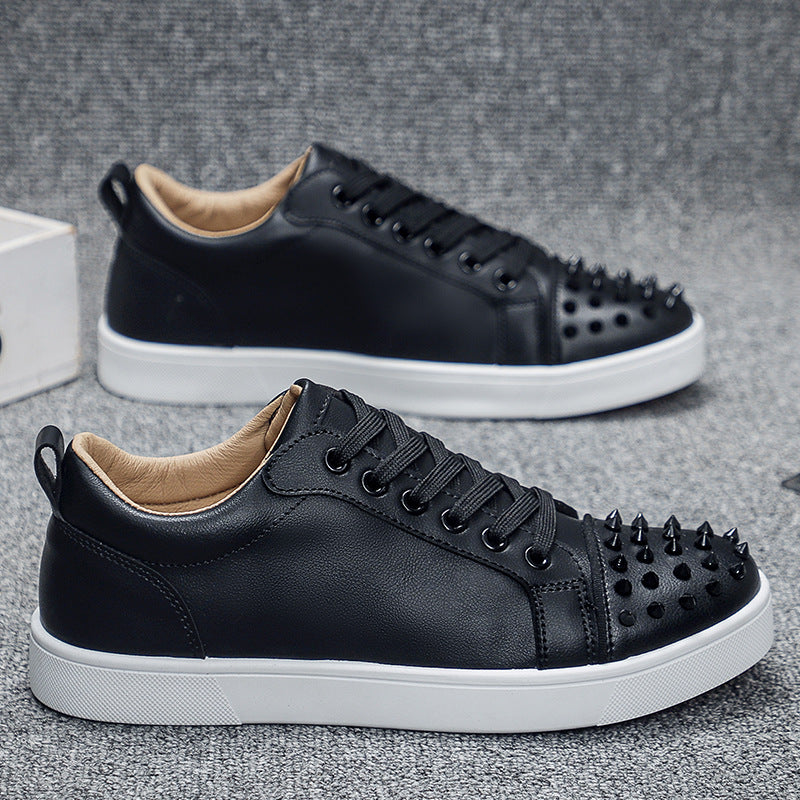 Men's Casual Sneakers - Stylish Low-Top Lace-Up Shoes for Spring & Summer