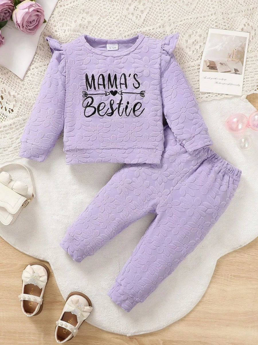 Sunny Days Mama's Bestie Textured Outfit Set