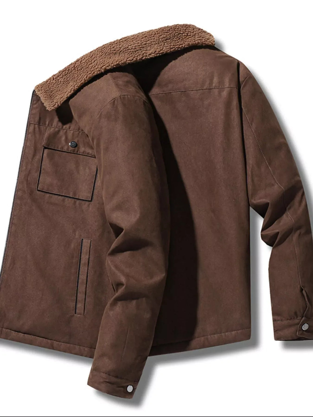 Men's Plush-Lined Utility Jacket — Plus Sizes — photo 2