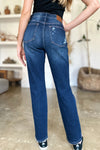 Judy Blue Sutton high-rise distressed straight jeans — alternate product view 9